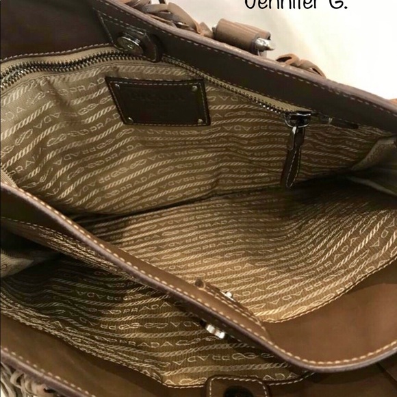 NEW Convertible Fringe Tote Studded Nappa Leather (Medium) - Picture 5 of 8